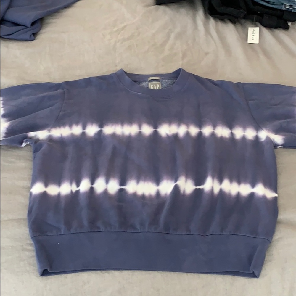 A brand new tie die sweatshirt from The Gap.